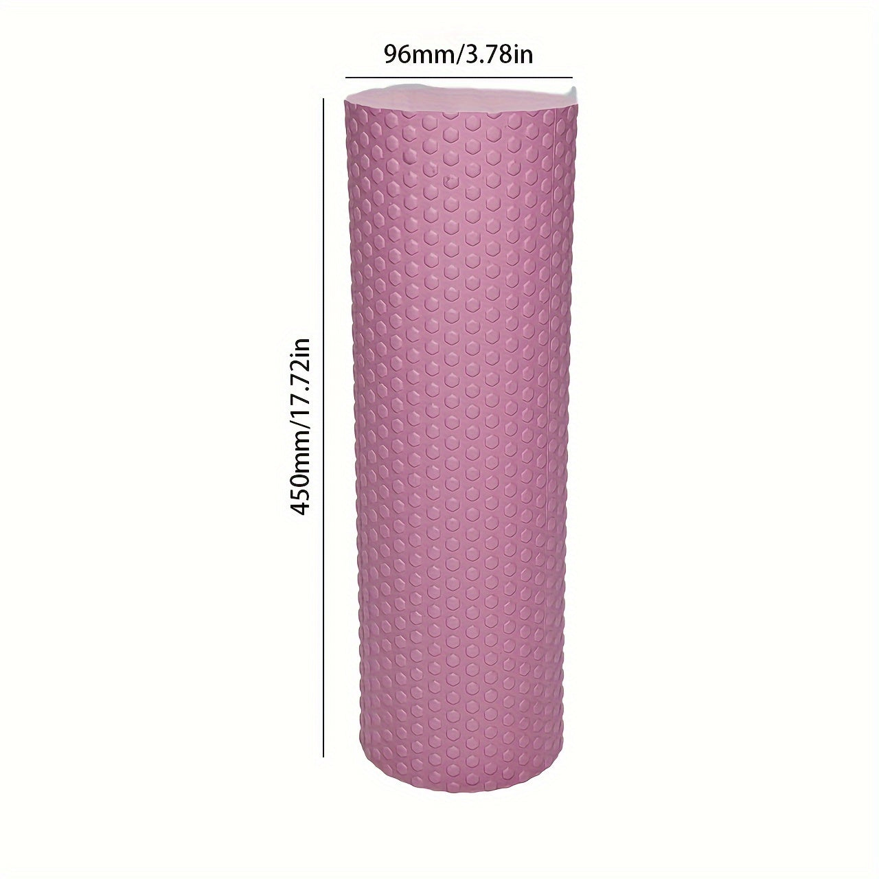 1pc Premium EVA Foam Roller - Textured Surface for Enhanced Flexibility, Muscle Relaxation | Ideal for Yoga, Pilates & Fitness | Available in Purple, Blue, Black, Workout Accessories