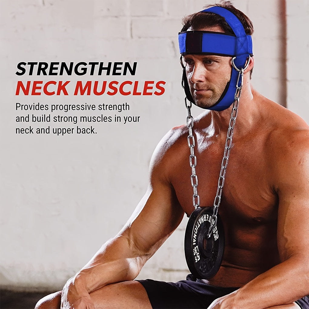 1pc Weight Lifting Training Headband With Chain, Suitable For Strength Training, Muscle Exercise