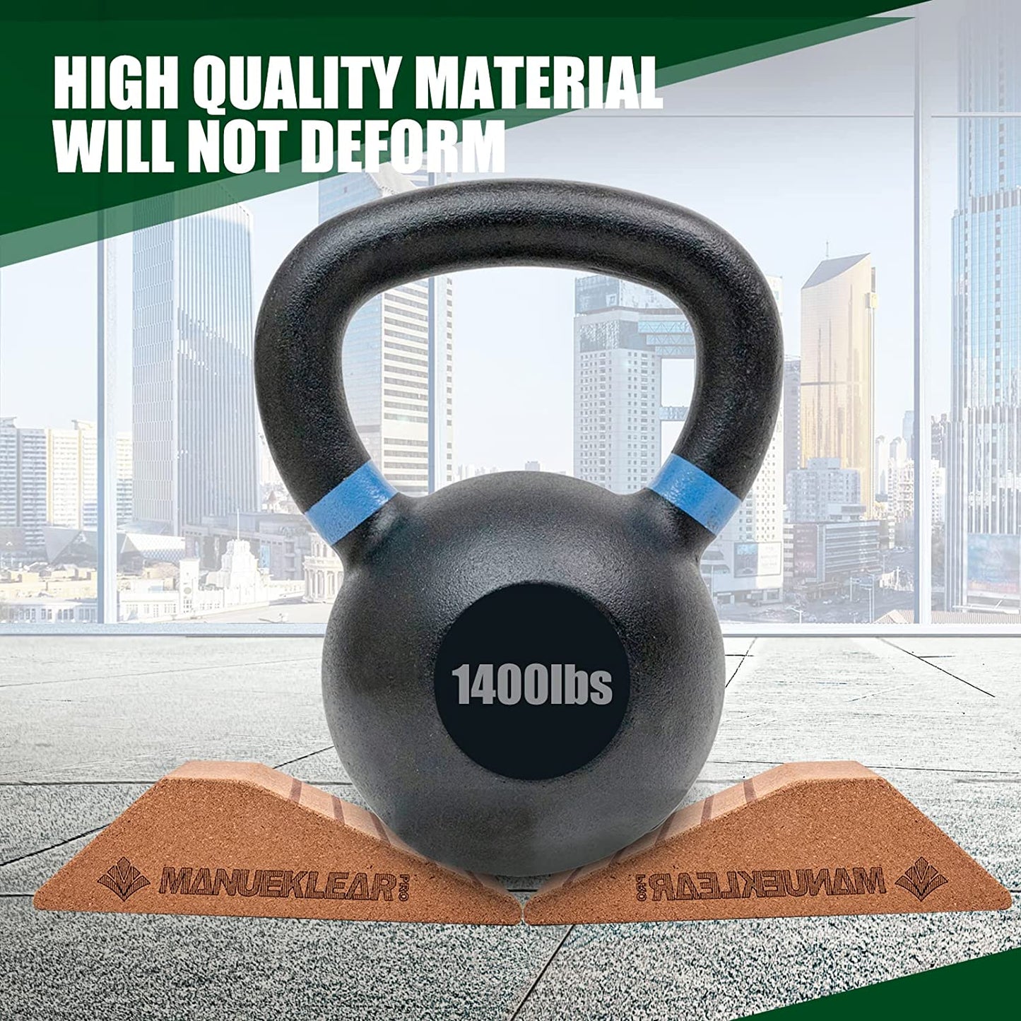 3-Pack Squat Wedge Blocks, 12-Inch Leg Stretcher Foam Slant Boards, Universal Fit PP Material for Squats, Calf Raises, Yoga, Knee Over Toe Workout Equipment - Black