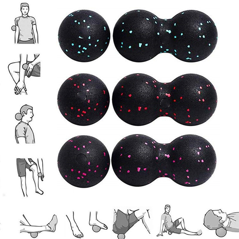 Lacrosse Myofascia Ball Peanut Massage Ball Myofascia Massage High Density Lightweight Exercise Muscle Relaxation Yoga - Mother's Day Gift