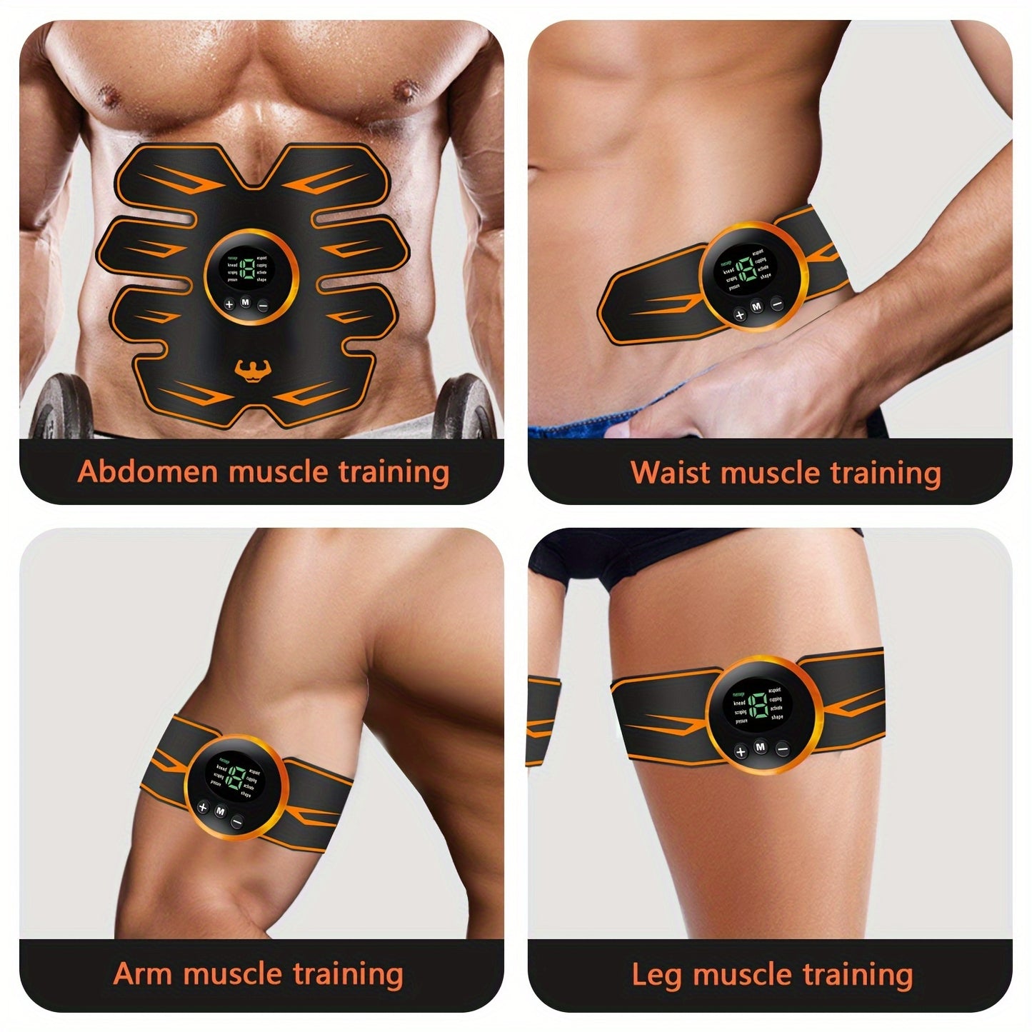 Fitness Equipment, Abs Workout Equipment, Perfect Work from Home Fitness, Smart Fitness Ab Workout - Abs Trainer Abdominal - Men and Women Ab Belt Trainer