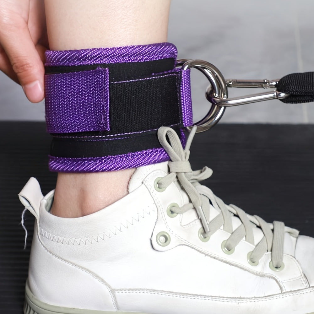 2pcs Adjustable Comfortable Ankle Straps - Ultra-Comfortable Design with Sturdy D-Ring for Secure Attachment - Perfect for Gym, Fitness, Workout, Exercise, Glute & Leg Muscles Training on Cable Machines