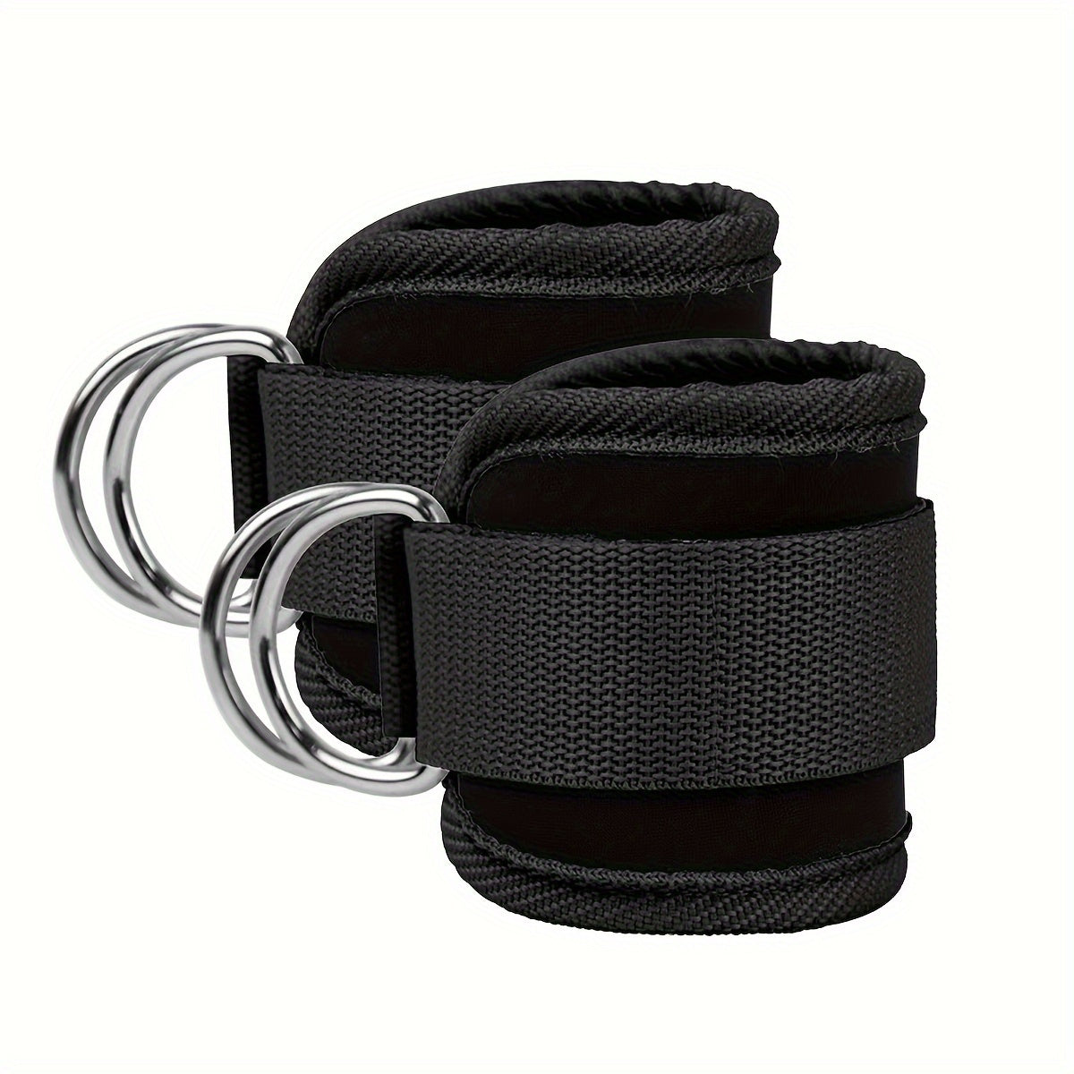 2pcs Adjustable Comfortable Ankle Straps - Ultra-Comfortable Design with Sturdy D-Ring for Secure Attachment - Perfect for Gym, Fitness, Workout, Exercise, Glute & Leg Muscles Training on Cable Machines