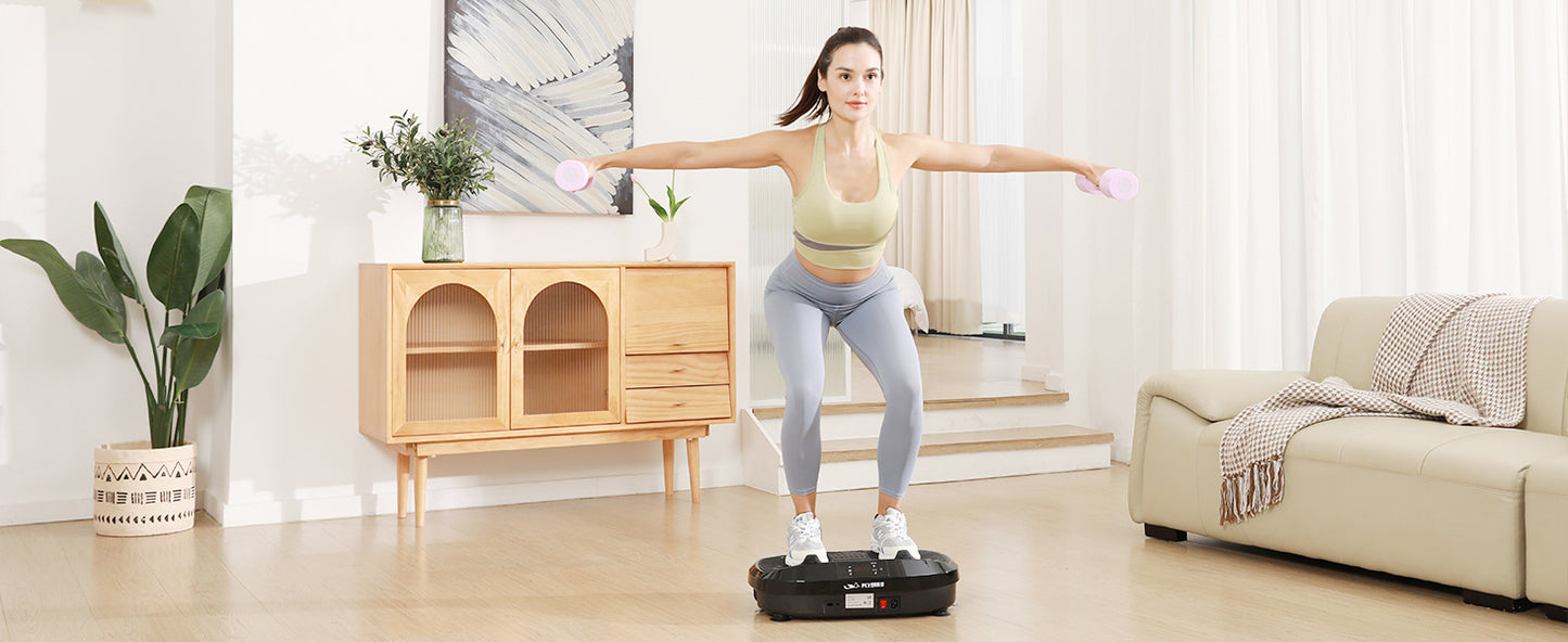 Vibration Plate Equipment- Whole Body Workout Equipment for Women, And Silicone Pedal, Gift Stocking, Christmas Gift for Your Family