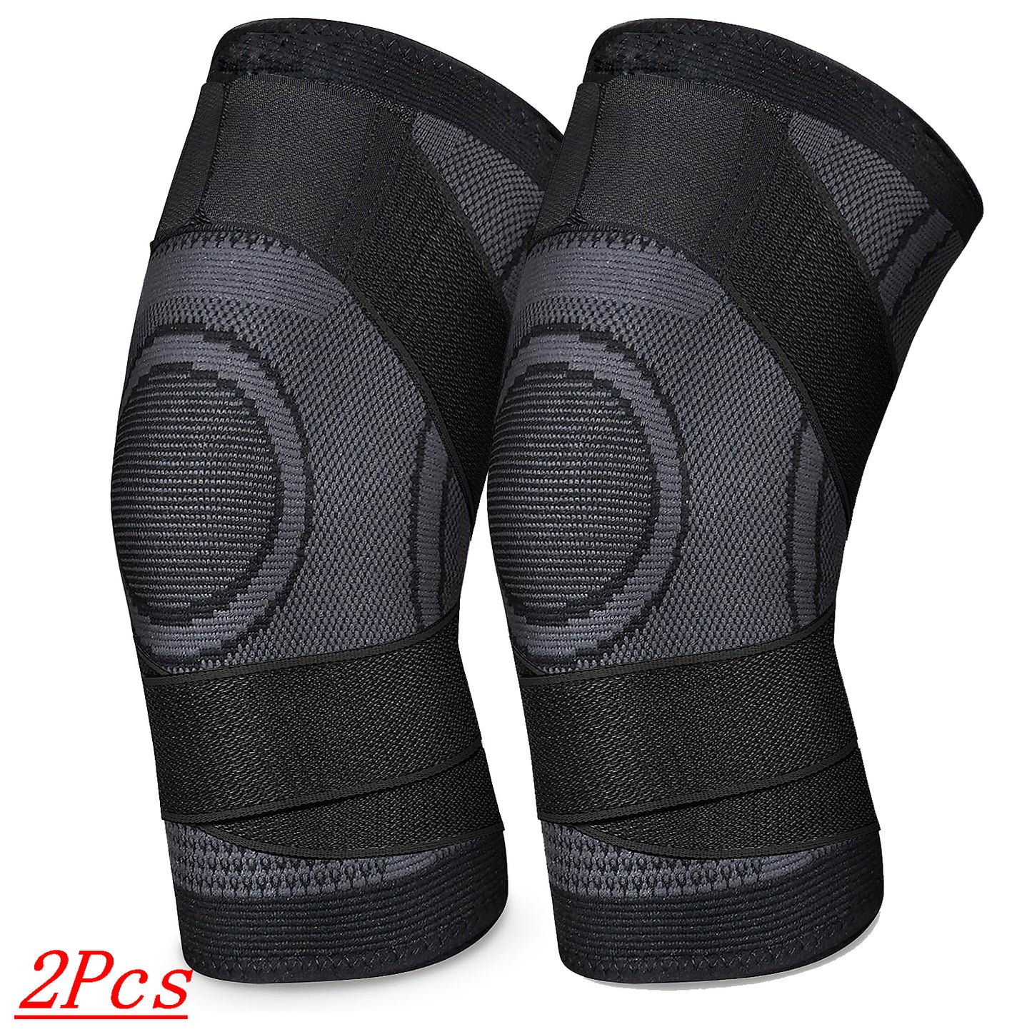 (2pcs) Order A Size Up Get Maximum Knee Support & Arthritis Relief For Men & Women - Adjustable Strap Wrap For Running, Cycling & Exercise!