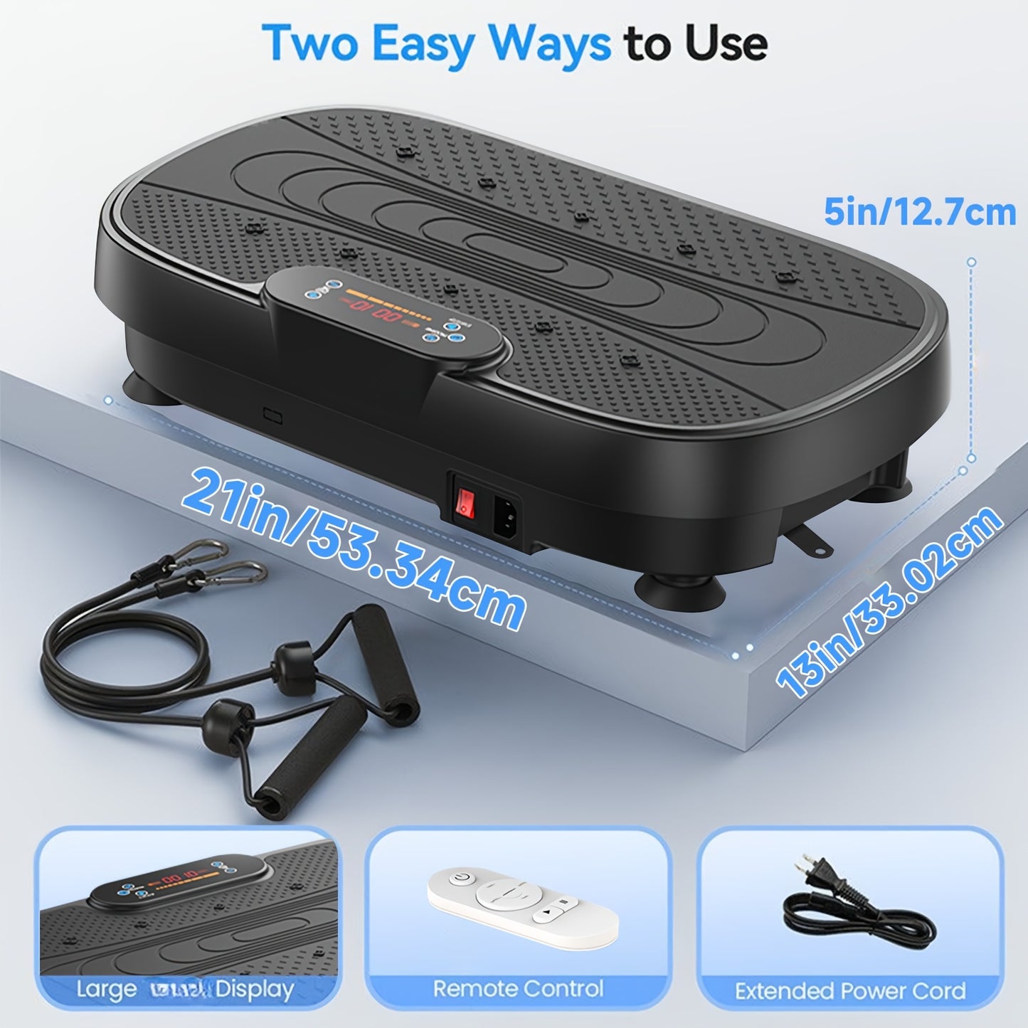 Vibration Plate Equipment- Whole Body Workout Equipment for Women, And Silicone Pedal, Gift Stocking, Christmas Gift for Your Family