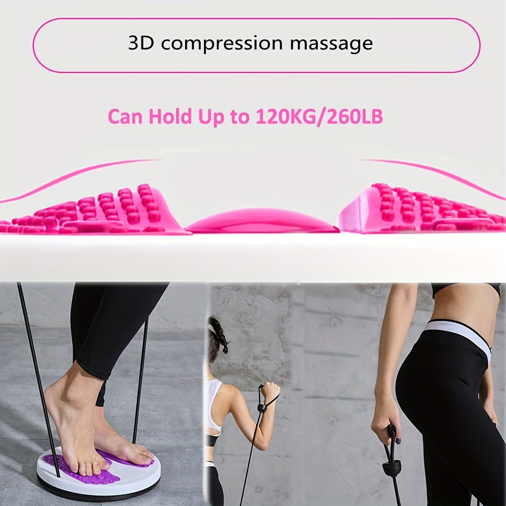 1pc Magnetic Twisting Boards With Pull Rope, Fitness Foot Massage Disc, Balance Board For Yoga, Gym Sport, Exercise, Waist & Hips & Legs Twisting, Body Shaping