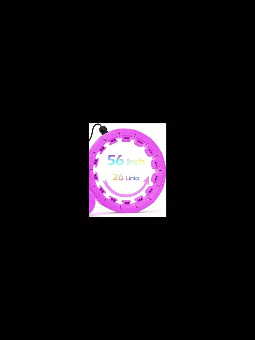 Universal Fitness Circles, 24-32 Section Adjustable Weighted Exercise Ring with Massaging Nodes, ABS Material, Full Surround Vibration Massage Joint, Pilates Sports and Gym Equipment