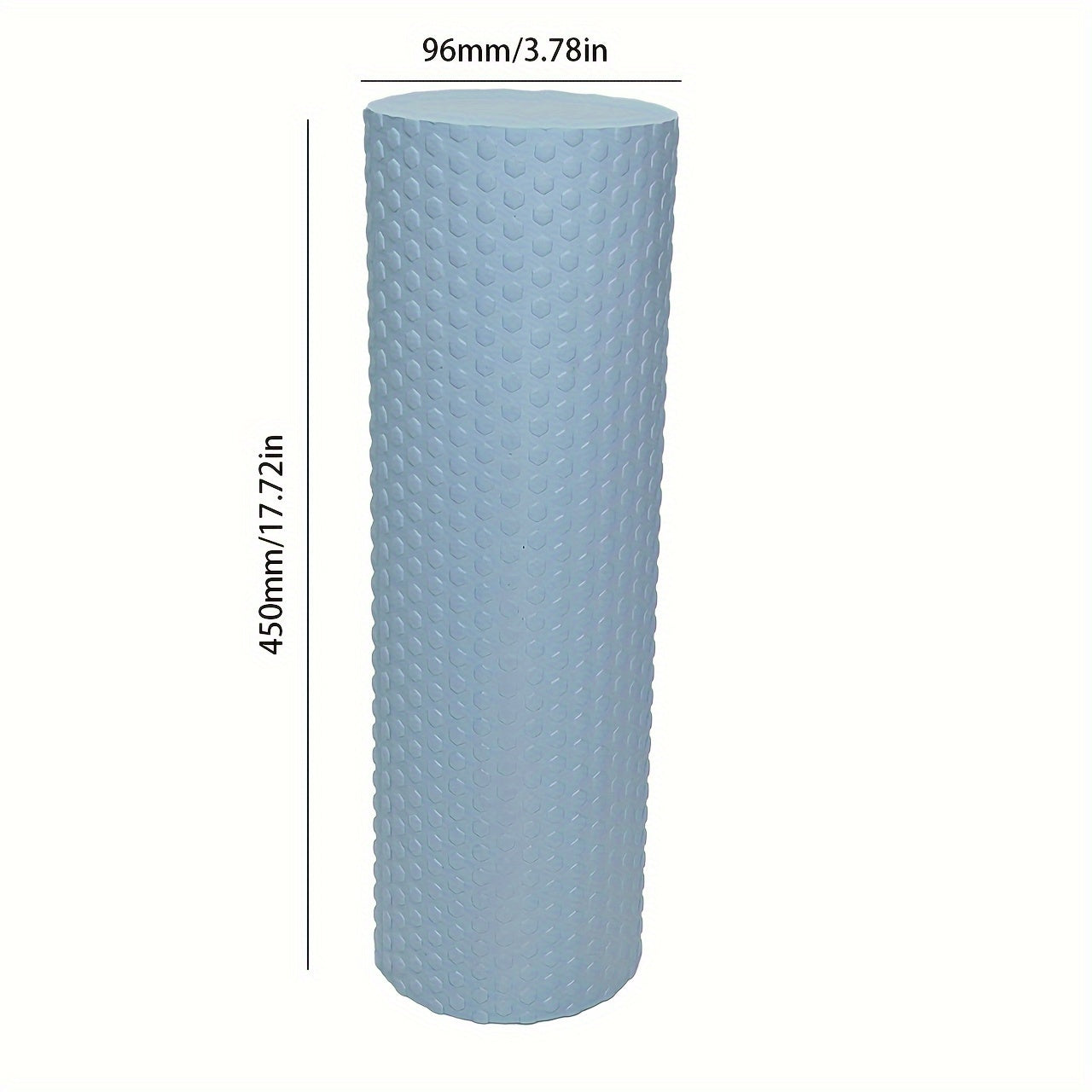1pc Premium EVA Foam Roller - Textured Surface for Enhanced Flexibility, Muscle Relaxation | Ideal for Yoga, Pilates & Fitness | Available in Purple, Blue, Black, Workout Accessories