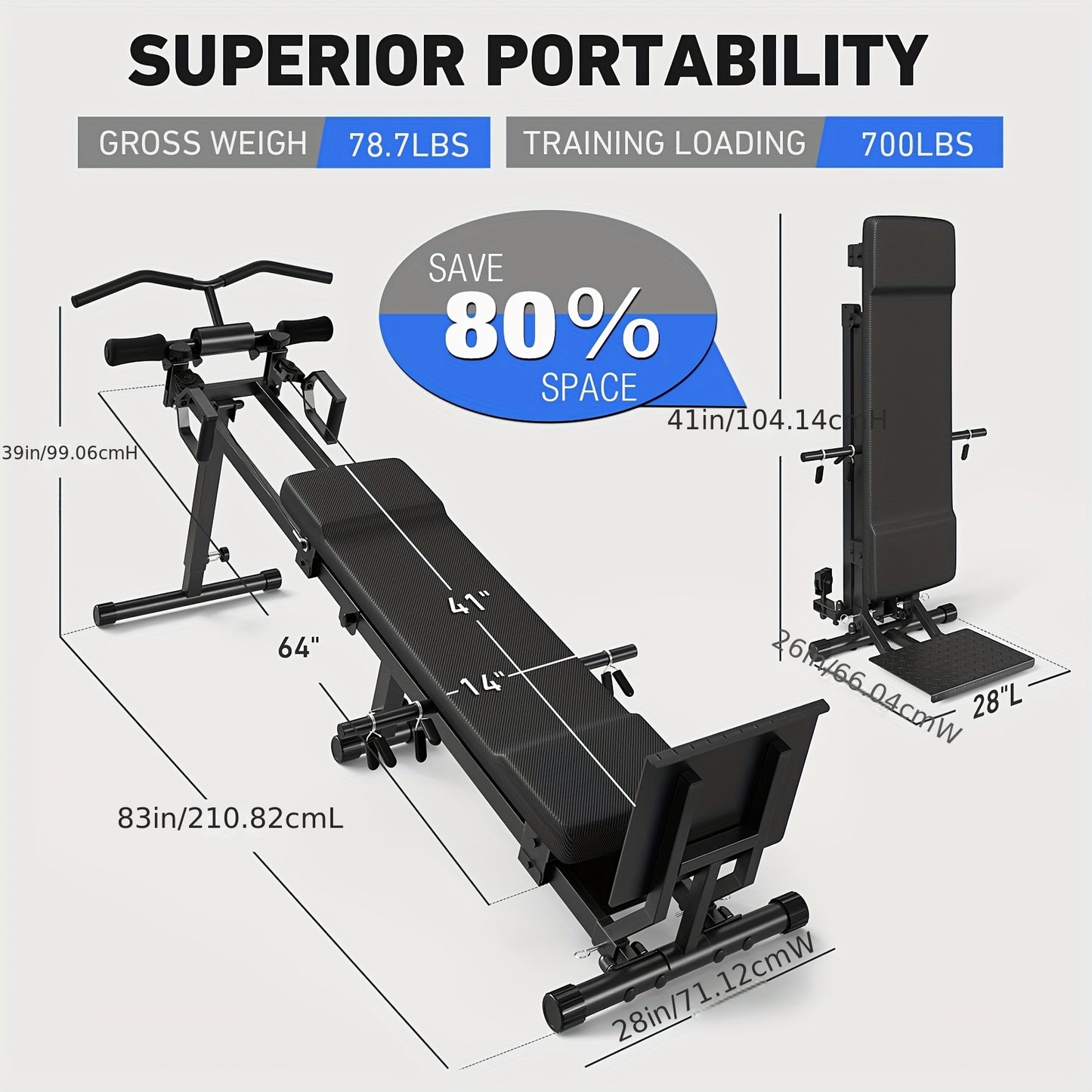 1 Total Gym Bench Press - Versatile Indoor Home Gym Workout Equipment, Black Iron with Adjustable Backrest and Arm Support, Ideal for Full Body Strength Training, Gym Accessories