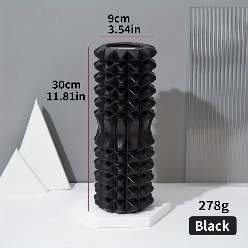 1pc Yoga Massage Roller, Suitable For Pilates, Yoga Exercise, Back Muscle Massage Roller, For Body Shaping, Calf Exercise