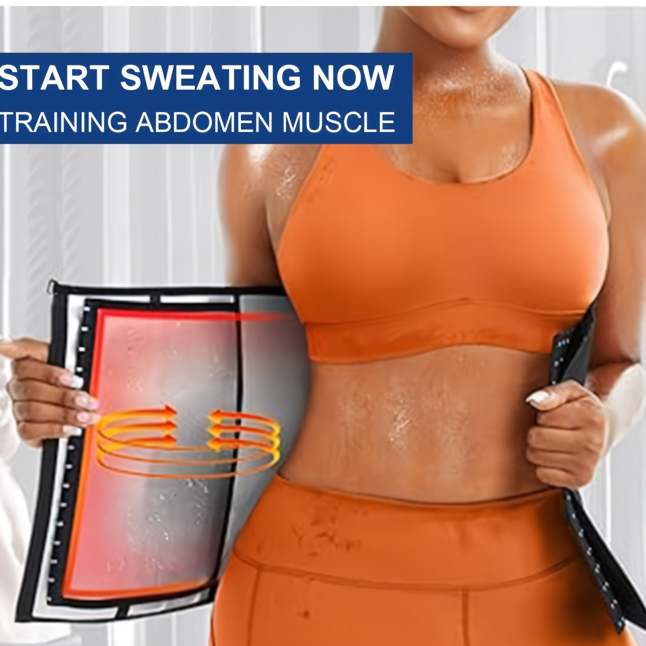 Women's Waist Trainer Trimmer, Slimming Abdomen Belt, Exercise Waist Belt, Sweat-absorbing Belly Belt, Sauna Belt