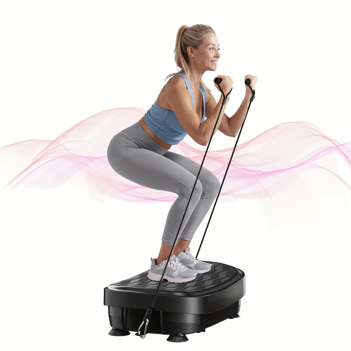 Vibration Plate Equipment- Whole Body Workout Equipment for Women, And Silicone Pedal, Gift Stocking, Christmas Gift for Your Family