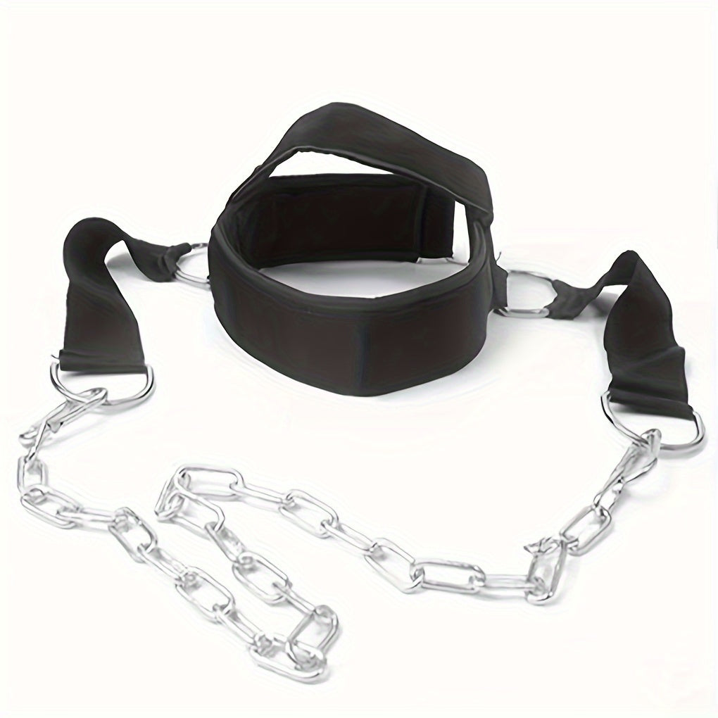 1pc Weight Lifting Training Headband With Chain, Suitable For Strength Training, Muscle Exercise
