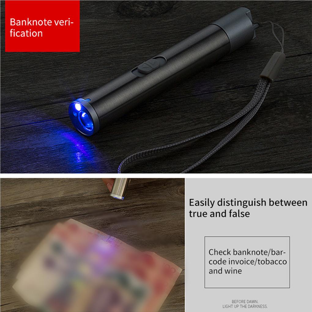 Pointers USB Charging Rechargeable 3-in-1 Flashlight Red Camping Lamp Multifunctional Toy UV Props Pet Training