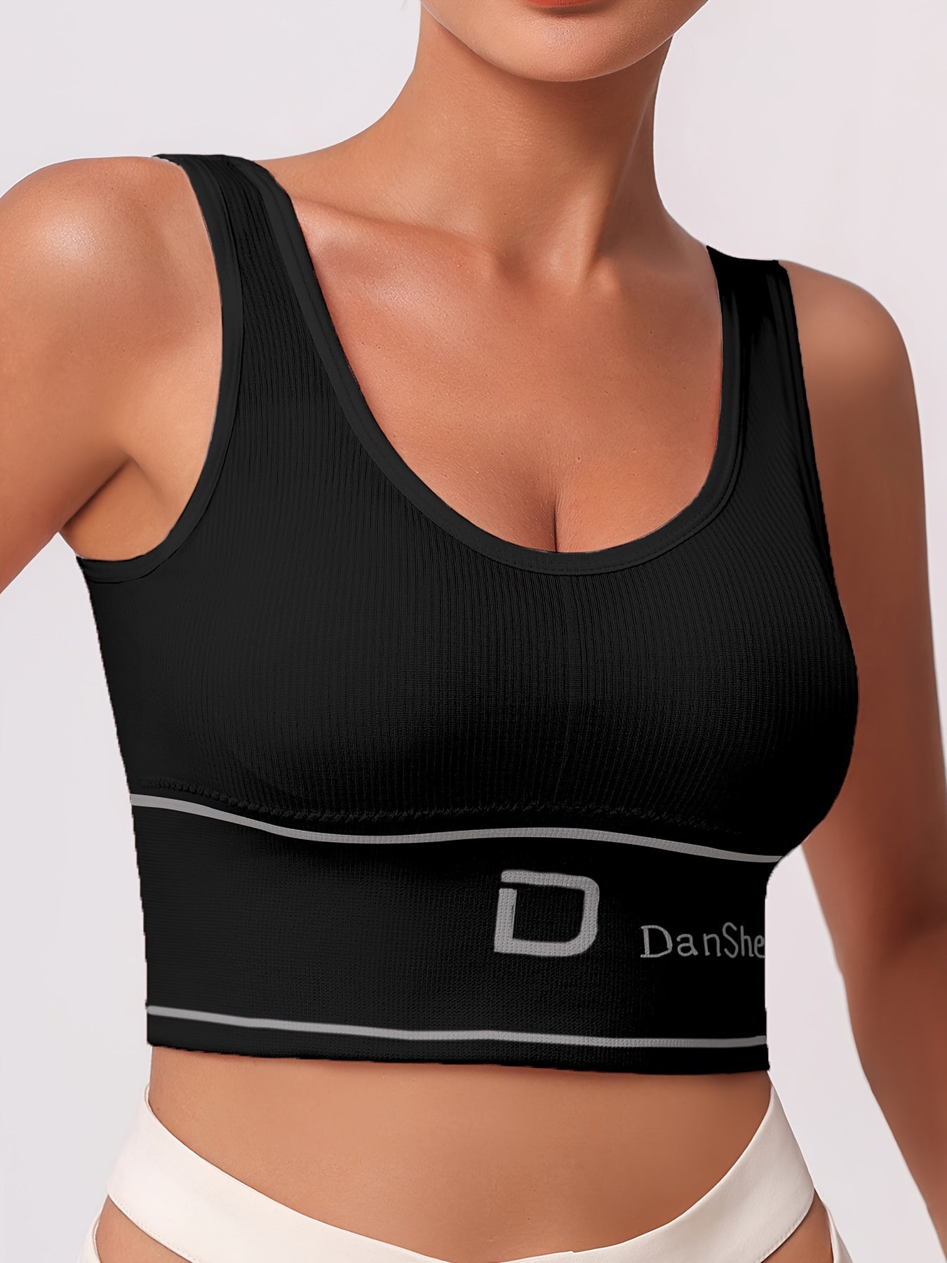 4 Pcs Stretch Exercise Fitness No Steel Ring Bra, Running Casual Gym Yoga Full Coverage Bra