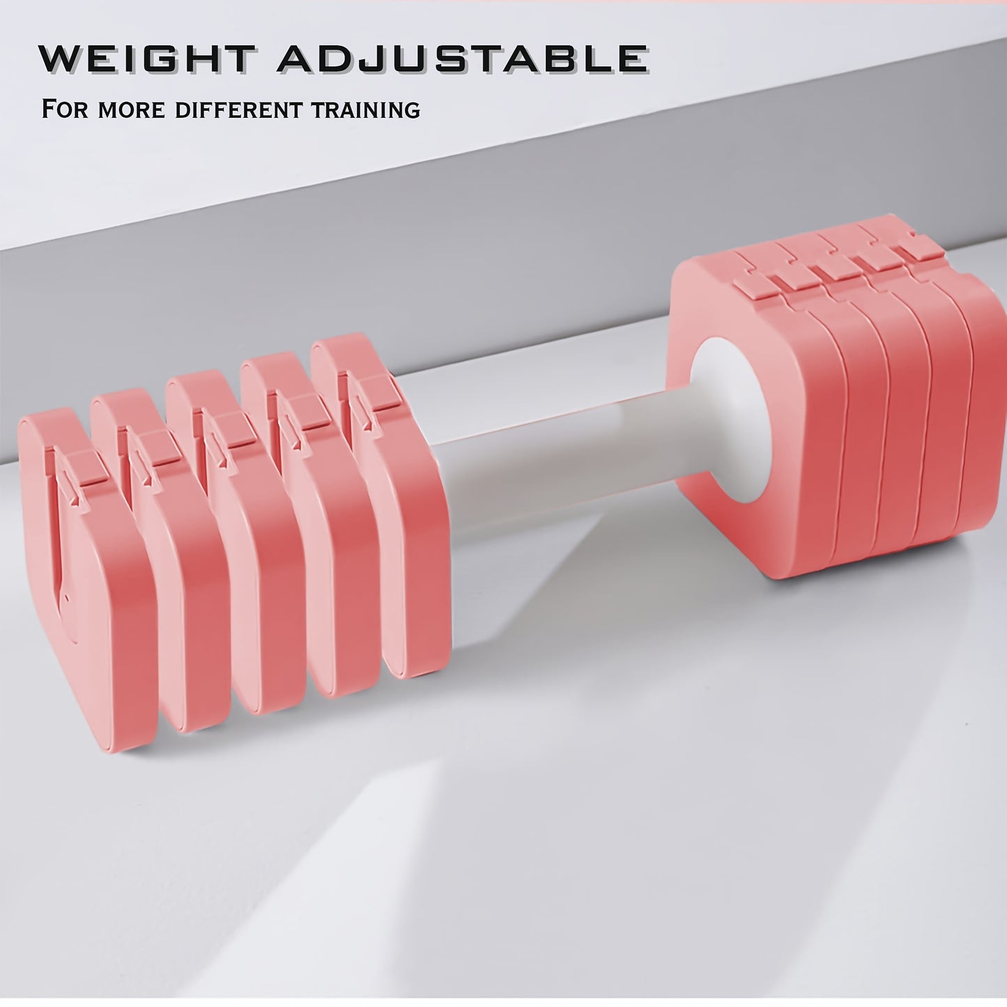 Adjustable Dumbbell Set of 2, 5in 1 Free Weights Dumbbells Set, 11lb Dumbbells Pair, Each 2.2lb, 4.4lb, 6.6lb, 8.8lb, 11lb with TPU Rubber, Adjustable Weight Dumbbells for Women/Men Home Gym Exercise Traning Full Body Stength