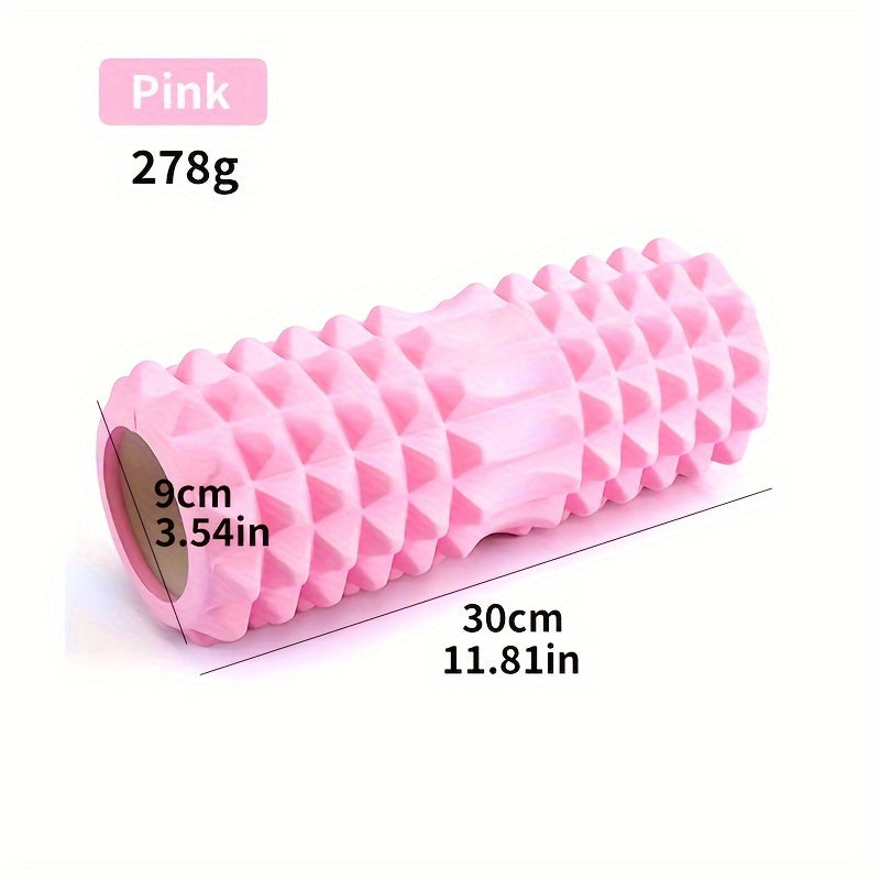 1pc Yoga Massage Roller, Suitable For Pilates, Yoga Exercise, Back Muscle Massage Roller, For Body Shaping, Calf Exercise