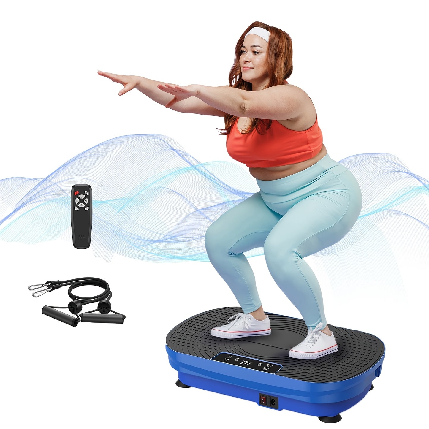 Vibration Plate Equipment- Whole Body Workout Equipment for Women, And Silicone Pedal, Gift Stocking, Christmas Gift for Your Family