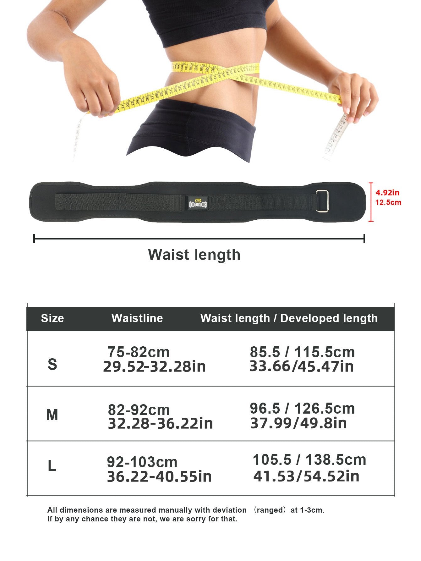 1pc Unisex EVA Weightlifting Belt, Quick Locking Back Support, Waist Band For Bodybuilding, Fitness, Powerlifting, Cross Training, Squats, Workout & Exercise