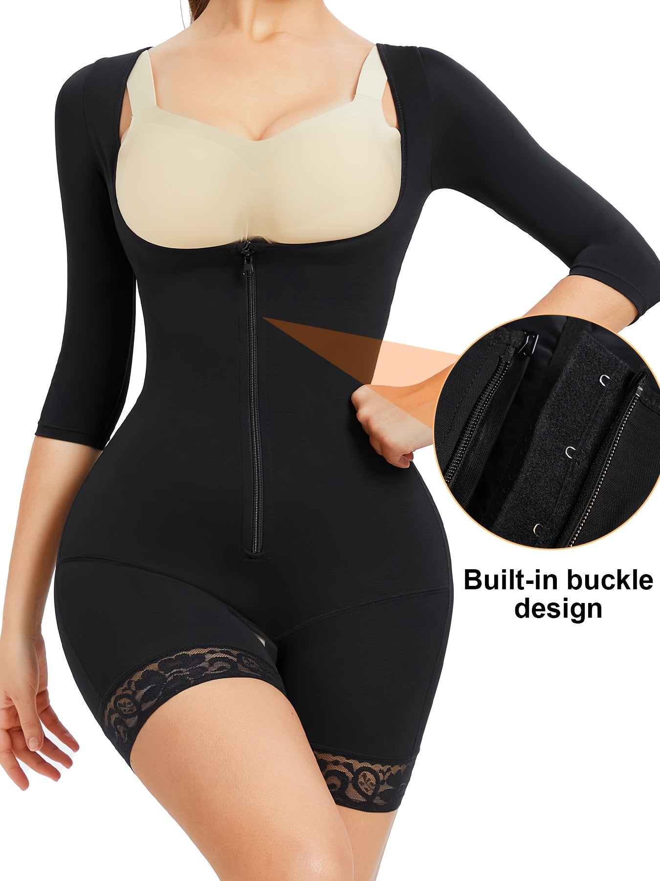 Postpartum Shaping Bodysuit - Waist Trainer Tummy Control Open Crotch Open Bust Slip Body Shaper - Breathable Fabric - For Women Postpartum Recovery & Shapewear - Suitable for Daily Wear & Exercise - Perfect Gift for New Moms