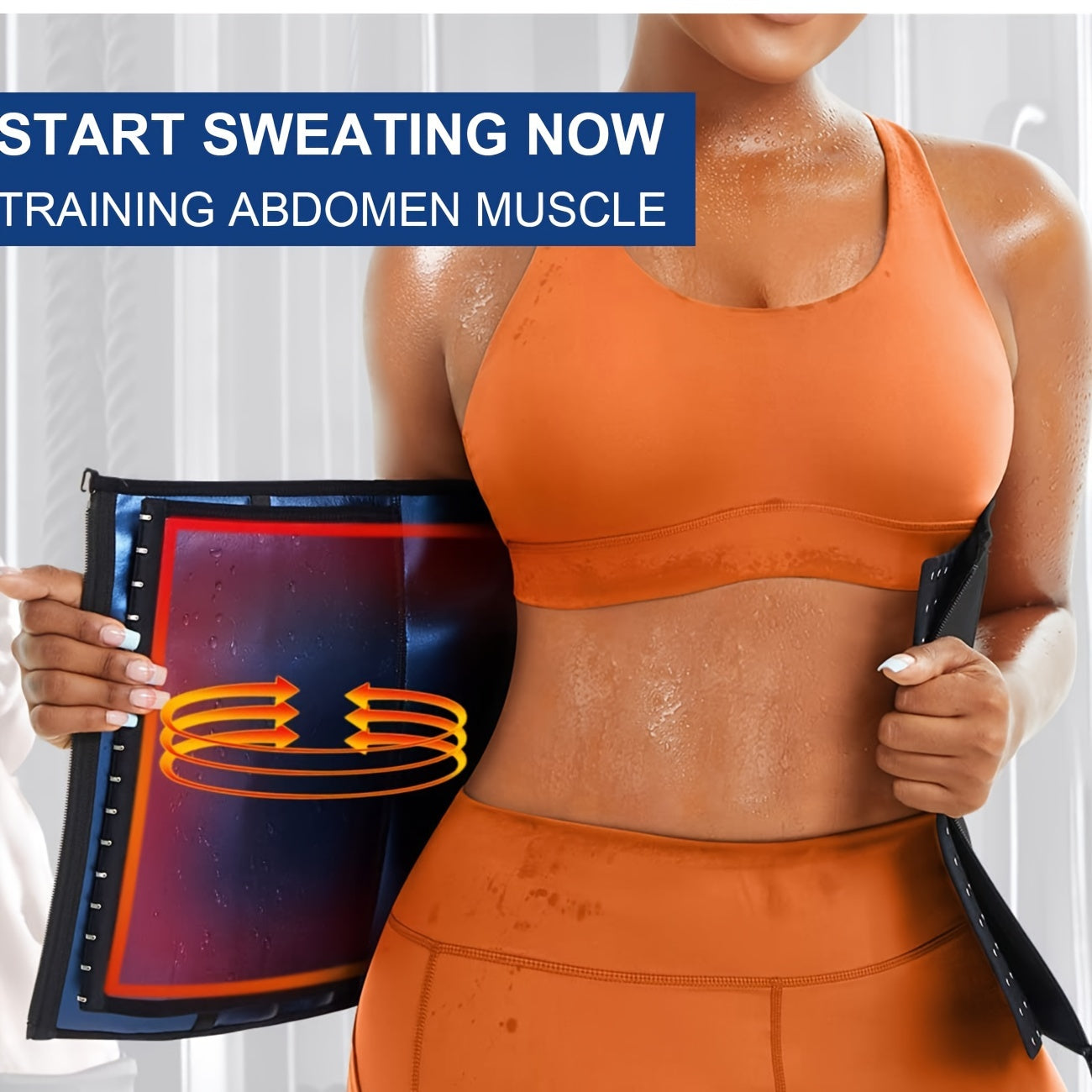 Women's Waist Trainer Trimmer, Slimming Abdomen Belt, Exercise Waist Belt, Sweat-absorbing Belly Belt, Sauna Belt