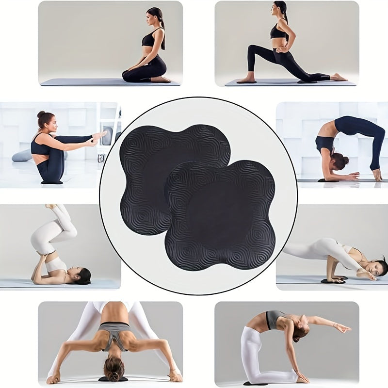 2pcs Fitness Yoga Kneeling Pads, Suitable For Flat Support, Strength Training, Yoga And Pilates Exercise