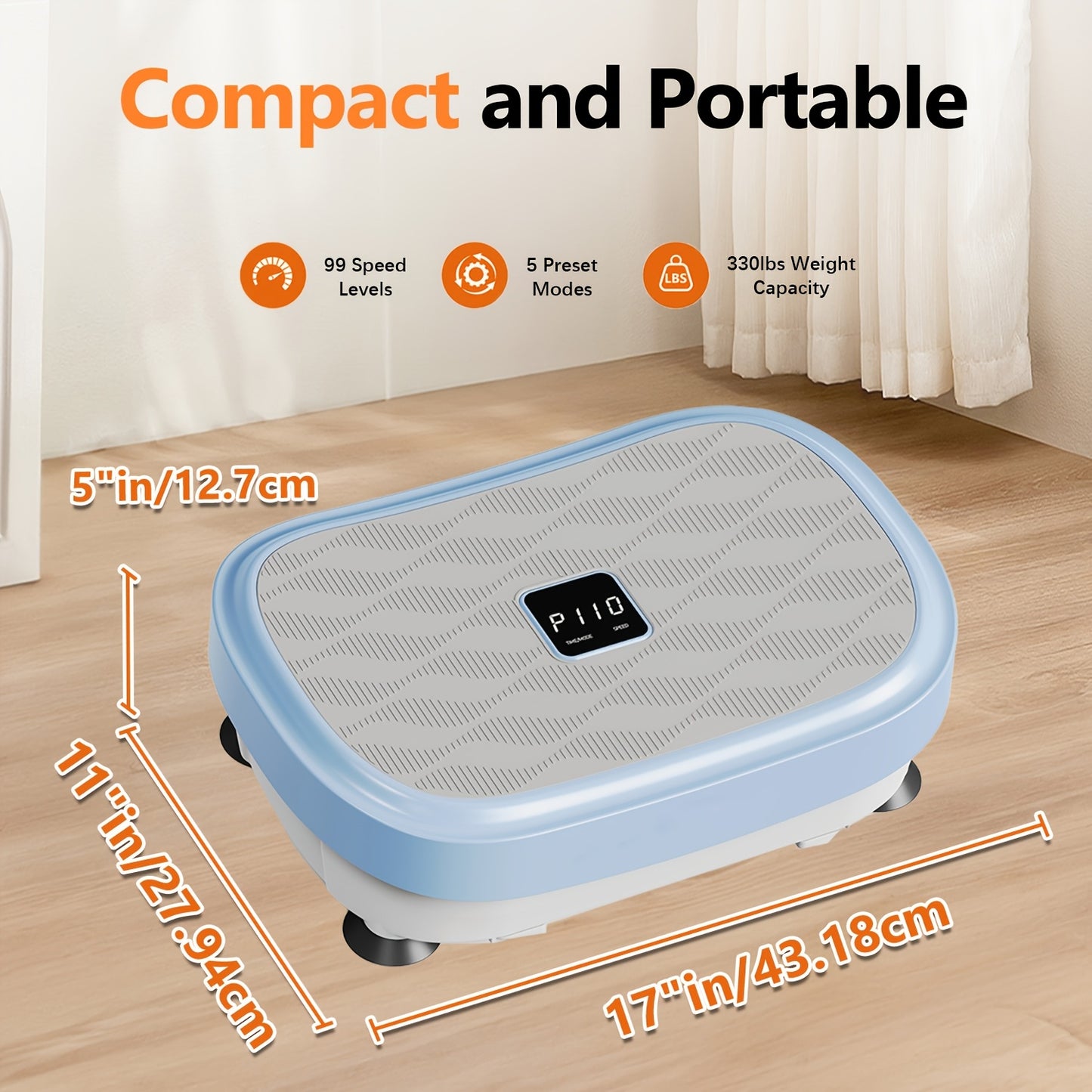 Fitness Pedel/ Vibration Plate Exercise Machine, Multiple Preset Modes Vibration Platform, Whole Body Workout Exercise Machine For Body Building, Quiet And Portable, Ideal Home Gym Workout Equipment, Perfect Gift, Without Bat