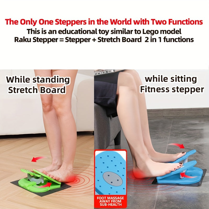 1pc Adjustable Foldable Pedal Board, Fitness Step Exercise Board, Suitable For Home Fitness, Leg Training, Body Workout