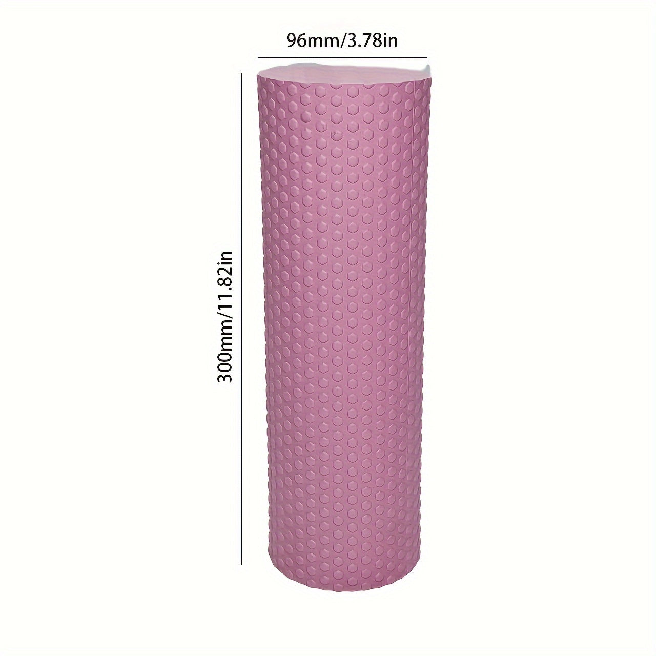1pc Premium EVA Foam Roller - Textured Surface for Enhanced Flexibility, Muscle Relaxation | Ideal for Yoga, Pilates & Fitness | Available in Purple, Blue, Black, Workout Accessories