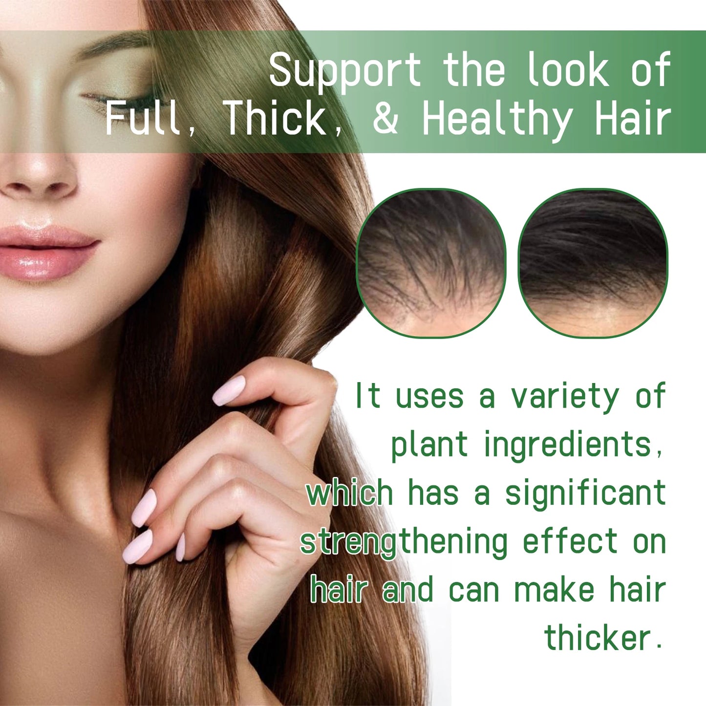 Eelhoe Rosemary Hair Care Series Promote Hair Growth Nourish Strengthen Roots Relieve Scalp Tension Dense Hair Oil With Brush