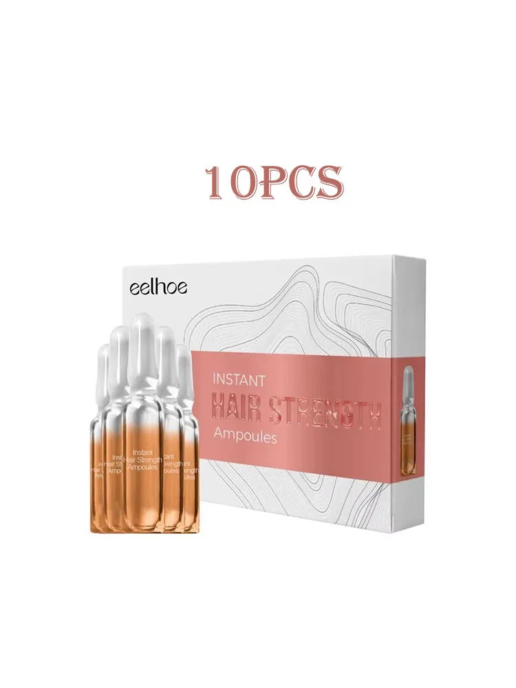 Eelhoe 2mlx7 Instant Hair Reborn Ampoules Anti Hair Loss Nourish Scalp Smooth Repair Regrowth Thicken Hair Strength Ampoules