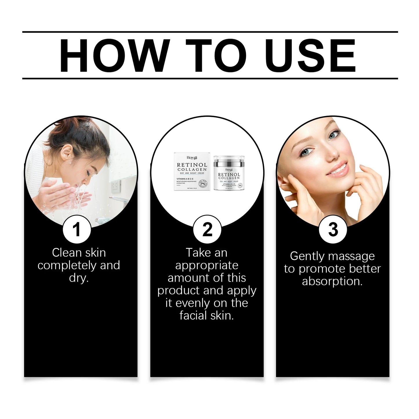 50g Hoygi Retinol Anti Aging Face Cream Moisturize Nourish Tighten Skin Remove Wrinkles Radiate Youthful Radiance Collagen Cream