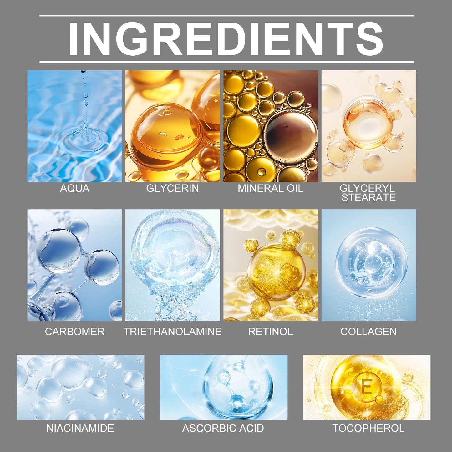 50g Hoygi Retinol Anti Aging Face Cream Moisturize Nourish Tighten Skin Remove Wrinkles Radiate Youthful Radiance Collagen Cream