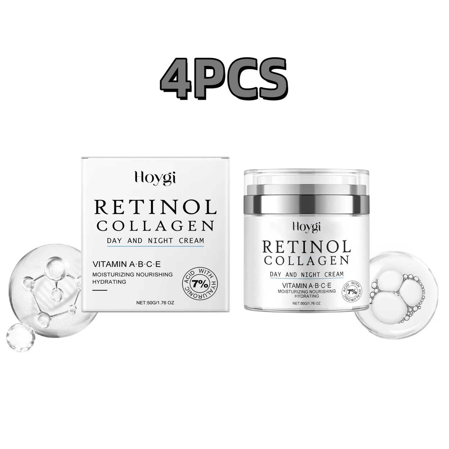 50g Hoygi Retinol Anti Aging Face Cream Moisturize Nourish Tighten Skin Remove Wrinkles Radiate Youthful Radiance Collagen Cream