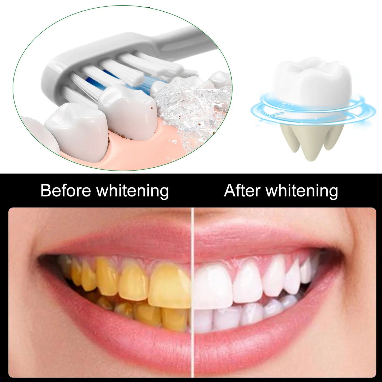 Eelhoe Black Bamboo Charcoal Toothpaste Clean Teeth Yellow Teeth Bad Breath Remover Oral Care Dark Teeth Brightening Toothpaste