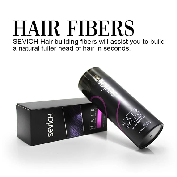 Sevich Hair fiber Spray 25g Keratin Hair Building Fibers Regrowth Powder Hair Root Cover Up Thickening Hair Loss Concealer Spray