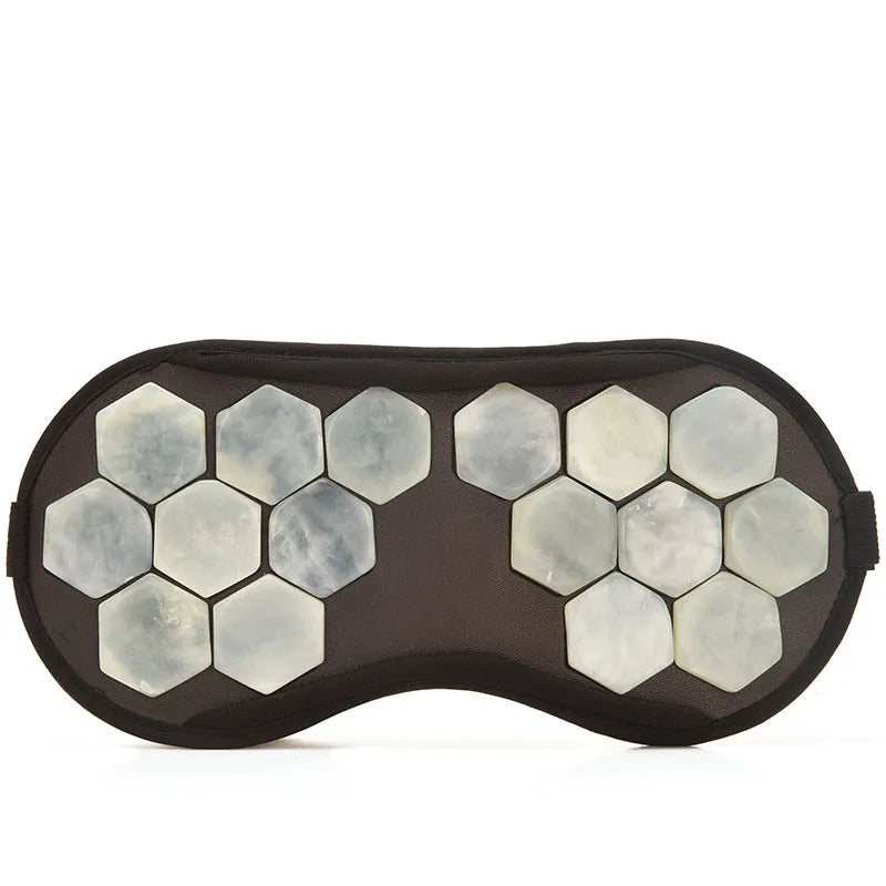 Eye Mask Tourmaline Eye Massager Electric Jade Stone Massage Heat Therapy Germanium Infrared Relaxation Health Care Gift