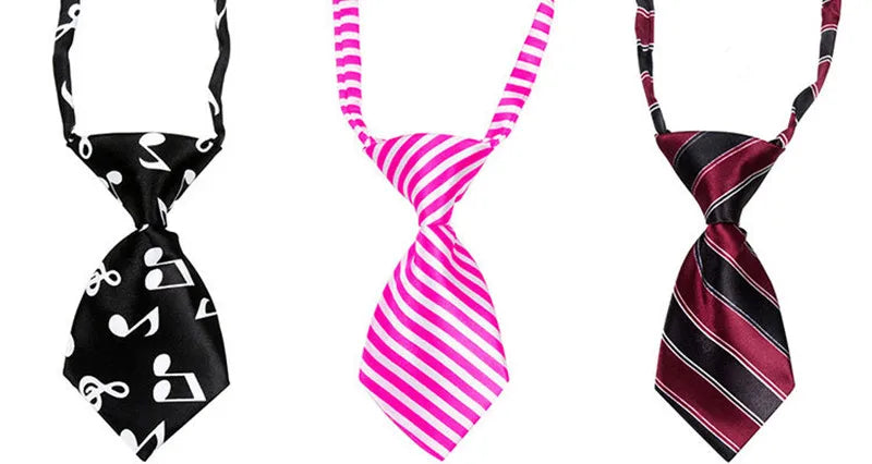 25/50/100pcs Bulk Dog Ties Mix Colors Cat Dog Neckties Dog Grooming Accessories Adjustable Small Dogs Bowties Supplies