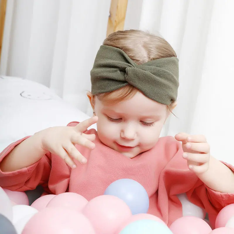 Baby Headband Mommy Twist Hairband For Women Girls Turban Mother Daughter Hair Accessories Cotton Newborn Head Wrap 2pcs/Set