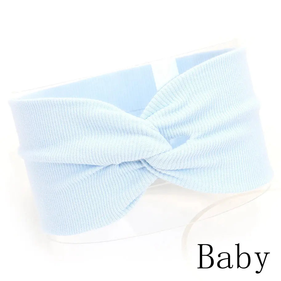 Baby Headband Mommy Twist Hairband For Women Girls Turban Mother Daughter Hair Accessories Cotton Newborn Head Wrap 2pcs/Set