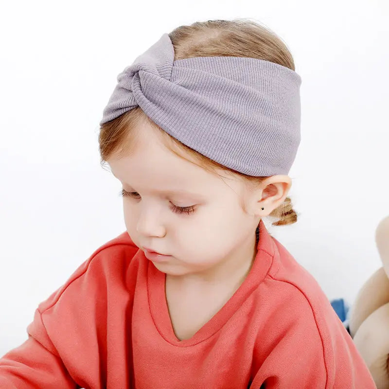 Baby Headband Mommy Twist Hairband For Women Girls Turban Mother Daughter Hair Accessories Cotton Newborn Head Wrap 2pcs/Set