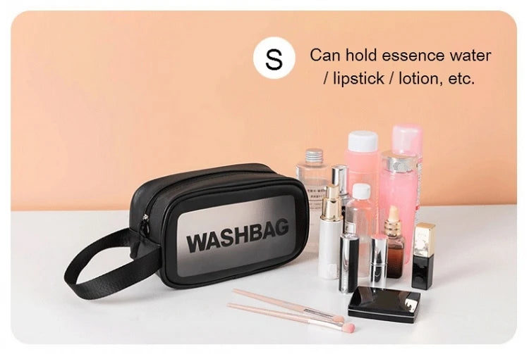 Travel Storage Toiletry Organize Women Waterproof PVC Cosmetic Portable Bag Transparent Zipper Make Up Case Female Wash Kit