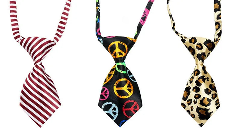 25/50/100pcs Bulk Dog Ties Mix Colors Cat Dog Neckties Dog Grooming Accessories Adjustable Small Dogs Bowties Supplies