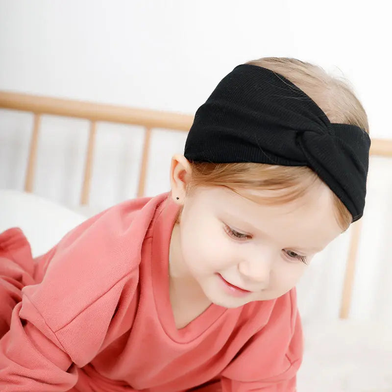 Baby Headband Mommy Twist Hairband For Women Girls Turban Mother Daughter Hair Accessories Cotton Newborn Head Wrap 2pcs/Set