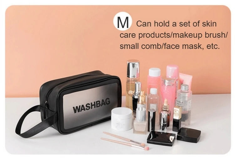Travel Storage Toiletry Organize Women Waterproof PVC Cosmetic Portable Bag Transparent Zipper Make Up Case Female Wash Kit