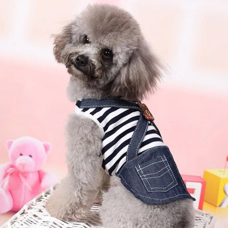Cute Pets Clothes For Yorkshire Terrier Dogs Little Puppies Small Animals Breeds Striped Summer Wedding Princess Cats Dresses