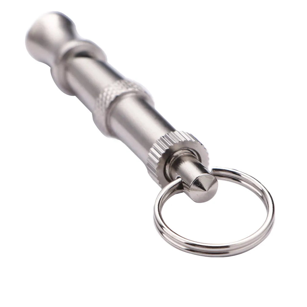 New 1pcs Wholesale High quality Pet Training Adjustable Ultrasonic Sound Key chain Dog Whistle Make Dog Stop Barking Whistles