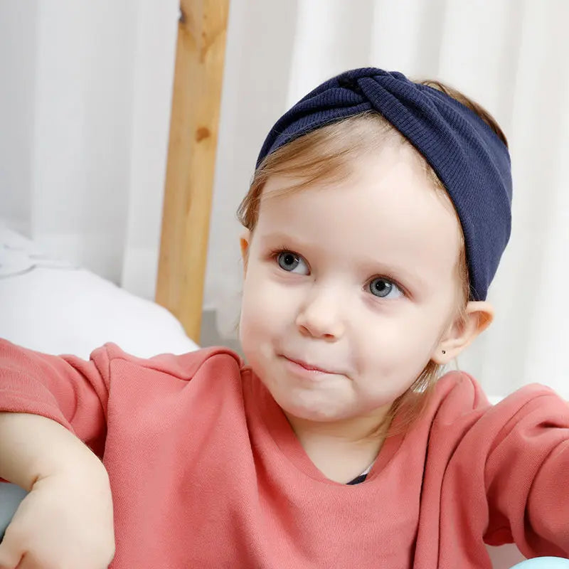 Baby Headband Mommy Twist Hairband For Women Girls Turban Mother Daughter Hair Accessories Cotton Newborn Head Wrap 2pcs/Set