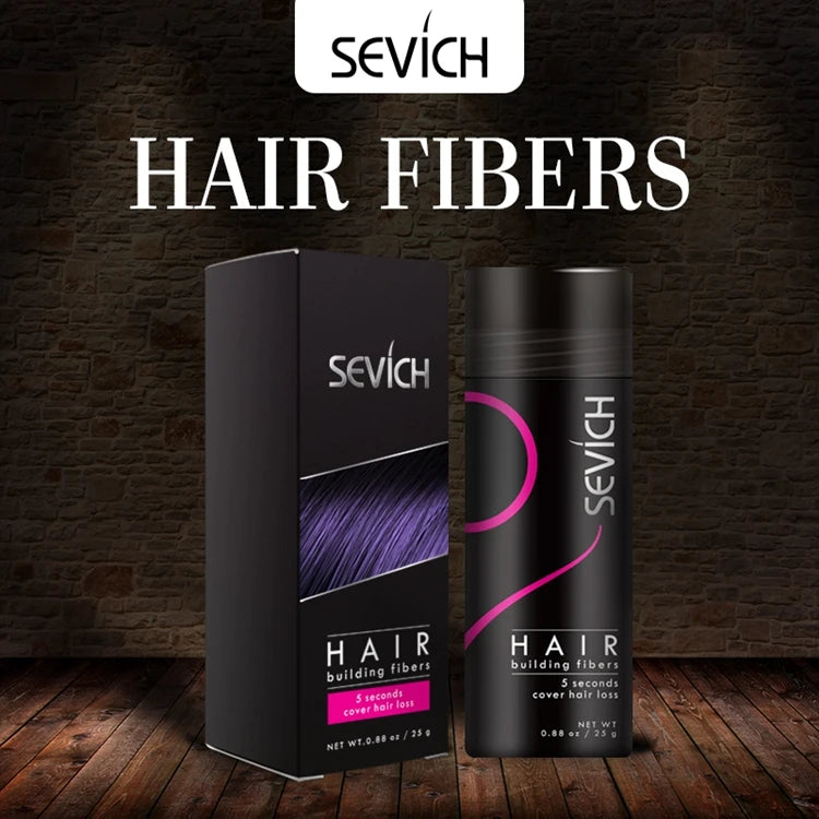 Sevich Hair fiber Spray 25g Keratin Hair Building Fibers Regrowth Powder Hair Root Cover Up Thickening Hair Loss Concealer Spray